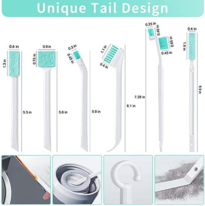 Small Cleaning Brush Tight Spaces, 8Pcs Crevice Cleaning Brushes Tool for Household Use, Tiny Cleaning Brush Mini Parts Humidifier Toaster